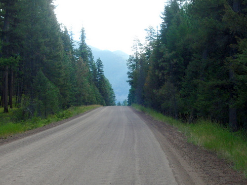 GDMBR: Heading east on Holland Road, Montana.